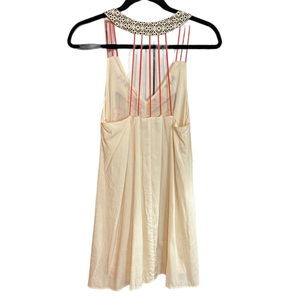 NWOT Flying Tomato Dress Cream Embroidered Mini Boho Western Festival Country SM - Picture 3 of 7